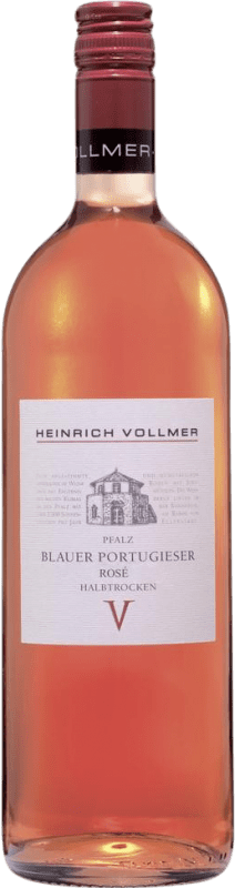 Free Shipping | Rosé wine Heinrich Vollmer Blauer Rosé Semi-Dry Semi-Sweet Q.b.A. Pfälz Pfälz Germany Portugieser 1 L