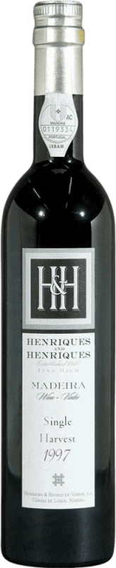 71,95 € Envio grátis | Vinho Generoso Fortificado H&H Henriques & Henriques Single Harvest Full Rich 1997 I.G. Madeira Garrafa Medium 50 cl