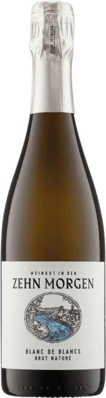 Бесплатная доставка | Белое игристое Zehn Morgen Blanc de Blancs Природа Брута Q.b.A. Nahe Nahe Германия Chardonnay 75 cl