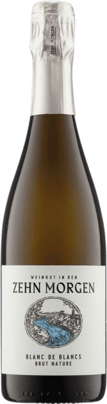 Free Shipping | White Sparkling Wine Zehn Morgen Brut Nature Blanc de Blancs Q.b.A. Nahe Nahe Germany Chardonnay 75 cl