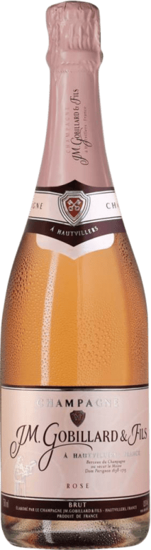 送料無料 | ロゼスパークリングワイン JM. Gobillard Hautvillers Rosé Brut A.O.C. Champagne シャンパン フランス Pinot Black, Nebbiolo, Chardonnay 75 cl