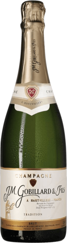 送料無料 | 白スパークリングワイン JM. Gobillard Tradition Hautvillers Brut A.O.C. Champagne シャンパン フランス Nebbiolo, Chardonnay, Pinot Meunier 75 cl