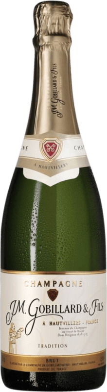 Envoi gratuit | Vin Mousseux Blanc JM. Gobillard Hautvillers Brut Traditionnelle A.O.C. Champagne Champagne France Nebbiolo, Chardonnay, Pinot Meunier 75 cl
