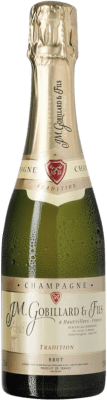 送料無料 | 白のスパークリングワイン JM. Gobillard Hautvillers Brut — ブリュット 伝統的 A.O.C. Champagne シャンパン フランス Nebbiolo — ネッビオーロ, Chardonnay — シャルドネ, Pinot Meunier — ピノ・ムニエ ハーフボトル 37 cl