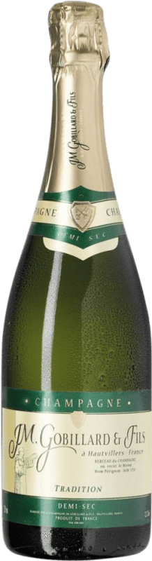 56,95 € Envoi gratuit | Vin Mousseux Blanc JM. Gobillard Hautvillers Semiseco — Demi-Sec Traditionnelle A.O.C. Champagne