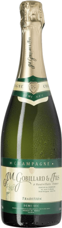 57,95 € Kostenloser Versand | Weißer Sekt JM. Gobillard Tradition Hautvillers Halbtrocken Halbsüß A.O.C. Champagne