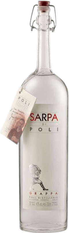 Spedizione Gratuita | Grappa Poli Sarpa I.G.T. Venezia Venecia Italia Merlot, Cabernet Sauvignon 70 cl