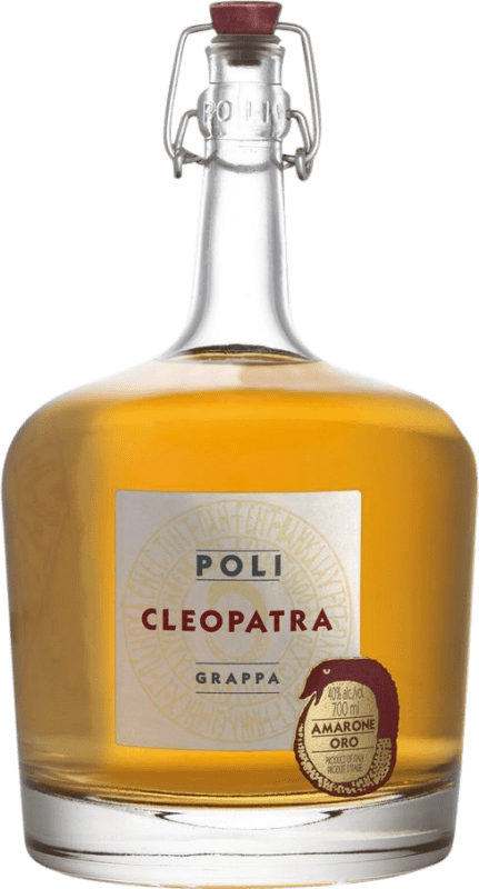 Envio grátis | Aguardente Grappa Jacopo Poli Cleopatra Amarone Oro D.O.C.G. Amarone della Valpolicella Venecia Itália Nebbiolo, Corvina, Molinara 70 cl