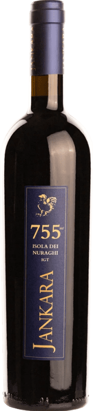 Free Shipping | Red wine Jankara 755 I.G.T. Isola dei Nuraghi Cerdeña Italy Syrah, Cabernet Sauvignon, Carignan, Cannonau, Alicante Bouschet 75 cl