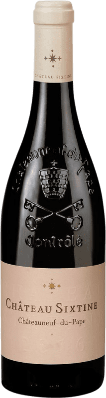 Бесплатная доставка | Красное вино Jean Marc Diffonty Château Sixtine A.O.C. Châteauneuf-du-Pape Рона Франция Grenache, Nebbiolo, Mourvèdre 75 cl