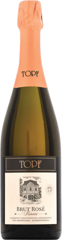 49,95 € Бесплатная доставка | Розовое игристое Johann Topf Rosé брют Резерв I.G. Kamptal