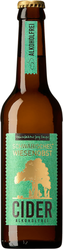 送料無料 | サイダー Jörg Geiger Schwäbisches WiesenObst Baden-Württemberg ドイツ 3分の1リットルのボトル 33 cl アルコールなし