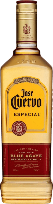 9,95 € Kostenloser Versand | Tequila José Cuervo Gold — Edition Gold, Spezial Reposado Medium-Flasche 50 cl