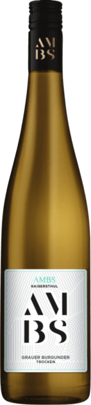 Envío gratis | Vino blanco Josef Ambs Kabinett Seco I.G. Baden Baden Alemania Pinot Gris 75 cl