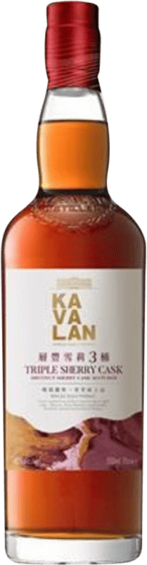 Бесплатная доставка | Виски смешанные Kavalan Triple Sherry Cask Taiwanesischer Тайвань 70 cl