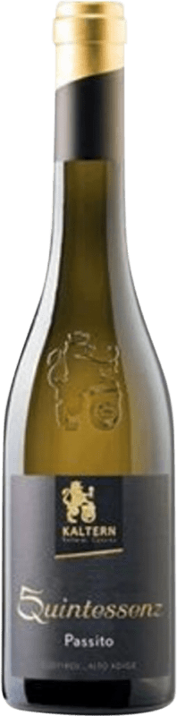 39,95 € Бесплатная доставка | Белое вино Kaltern Quintessenz Passito Goldmuskateller D.O.C. Alto Adige Полубутылка 37 cl