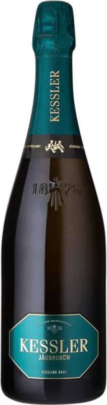 Envoi gratuit | Blanc mousseux Kessler Sekt Jägergrün Allemagne Riesling 75 cl