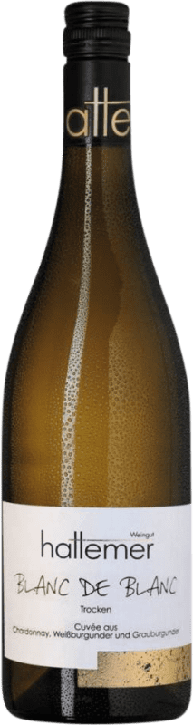 Spedizione Gratuita | Vino bianco Klaus Hattemer Blanc de Blanc Cuvée Secco Q.b.A. Rheinhessen Rheinhessen Germania Chardonnay, Pinot Grigio, Pinot Bianco 75 cl