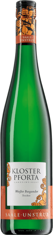Бесплатная доставка | Белое вино Kloster Pforta Naumburger сухой Saale Unstrut Германия Pinot White 75 cl