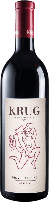 Kostenloser Versand | Rotwein Krug Die Versuchung D.A.C. Thermenregion Österreich Merlot, Cabernet Sauvignon, Zweigelt 75 cl