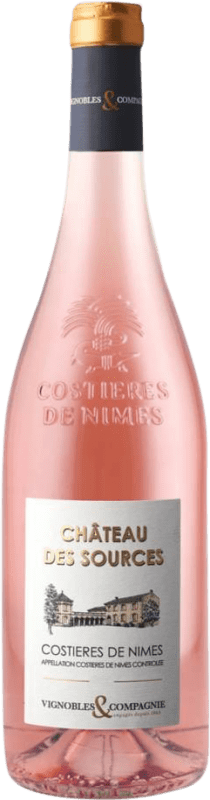 免费送货 | 玫瑰酒 La Compagnie Rhodanienne. Château des Sources Rosé A.O.C. Costières de Nîmes 法国 Syrah, Grenache, Cinsault 75 cl