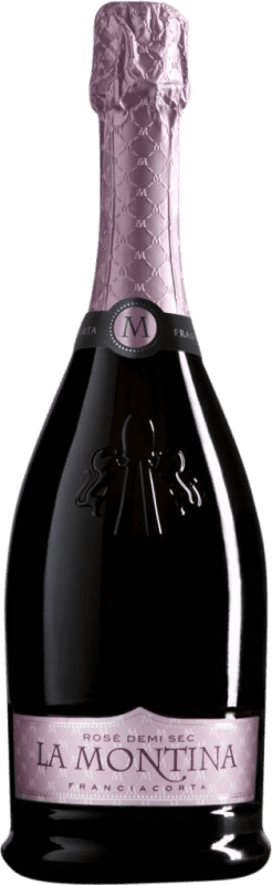 33,95 € | Espumante rosé La Montina Rosé Semi-seco Semi-doce D.O.C.G. Franciacorta Lombardia Itália Nebbiolo, Chardonnay 75 cl