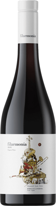 Бесплатная доставка | Красное вино La Purísima. Filarmonía D.O. Yecla Регион Мурсия Испания Merlot — Мерло, Monastrell — Монастрель, Nebbiolo — Неббиоло 75 cl