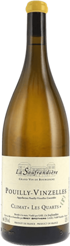 Envío gratis | Vino blanco La Soufrandière Climat les Quarts Zen A.O.C. Pouilly-Vinzelles Borgoña Francia Chardonnay Botella Magnum 1,5 L