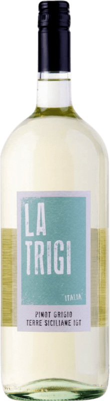 Free Shipping | White Wine La Trigi I.G.T. Terre Siciliane Sicily Italy Pinot Gris Magnum Bottle 1,5 L
