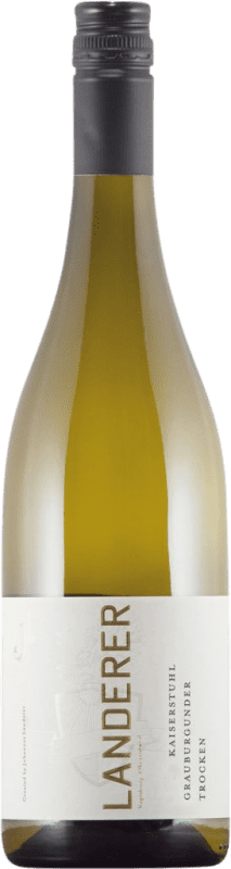 Envoi gratuit | Vin blanc Landerer Kaiserstuhl Sec I.G. Baden Baden Allemagne Pinot Gris 75 cl