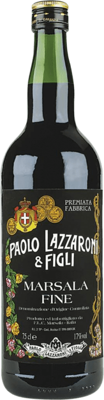 Бесплатная доставка | Крепленое вино Lazzaroni Fine D.O.C. Marsala Venecia Италия 75 cl