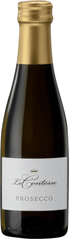 3,95 € Бесплатная доставка | Белое игристое вино Le Contesse Frizzante D.O.C. Prosecco Маленькая бутылка 20 cl