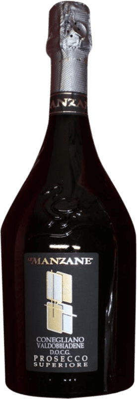 Free Shipping | White sparkling Le Manzane Brut D.O.C.G. Prosecco di Conegliano-Valdobbiadene Venecia Italy Glera 75 cl