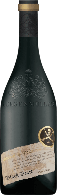 Free Shipping | Red wine Lergenmüller Black Beard Cuvée Rotwein Dry Q.b.A. Pfälz Pfälz Germany Merlot, Cabernet Sauvignon, Saint Laurent 75 cl