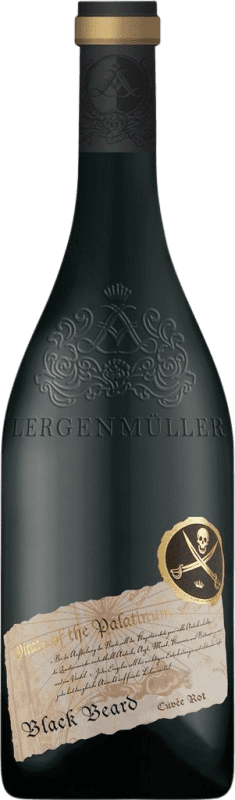 22,95 € Envío gratis | Vino tinto Lergenmüller Black Beard Cuvée Rotwein Seco Q.b.A. Pfälz