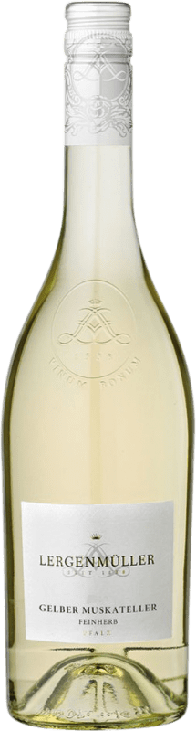 17,95 € Envío gratis | Vino blanco Lergenmüller Gelber Muskateller Semi-Seco Semi-Dulce Q.b.A. Pfälz