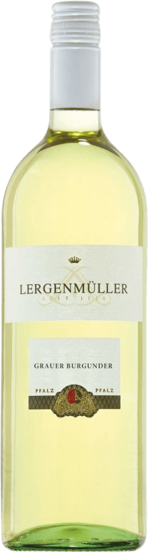 免费送货 | 白酒 Lergenmüller 干 Q.b.A. Pfälz 普法尔茨 德国 Pinot Grey 1 L