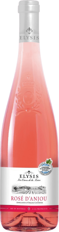 Kostenloser Versand | Rosé-Wein Les Celliers du Prieuré Elysis Rosé Halbtrocken Halbsüß A.O.C. Anjou Loire Frankreich Grolleau 75 cl