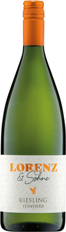 Envio grátis | Vinho branco Lorenz & Söhne Semi-seco Semi-doce Q.b.A. Nahe Nahe Alemanha Riesling 1 L