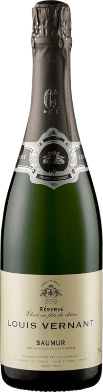 Envoi gratuit | Blanc mousseux Louis Vernant Brut Réserve A.O.C. Saumur Loire France Chardonnay, Chenin Blanc 75 cl