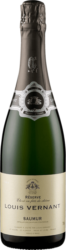 Envoi gratuit | Vin Mousseux Blanc Louis Vernant Brut Réserve A.O.C. Saumur Loire France Chardonnay, Chenin 75 cl