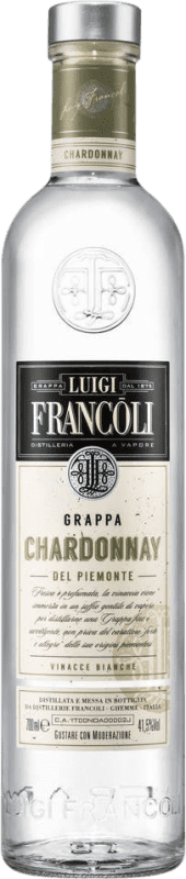 Envio grátis | Aguardente Grappa Luigi Francoli Itália Chardonnay 70 cl