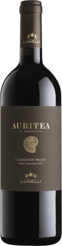 Free Shipping | Red wine Lunelli Auritea I.G.T. Costa Toscana Tuscany Italy Cabernet Franc 75 cl