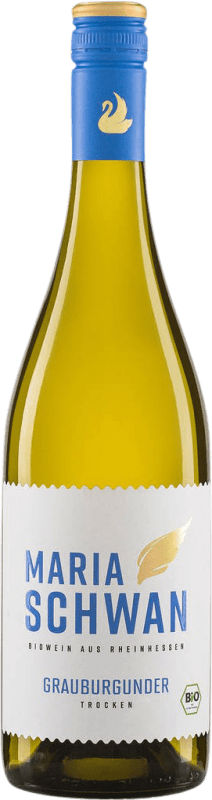Envío gratis | Vino blanco Maria Schwan Q.b.A. Rheinhessen Rheinhessen Alemania Pinot Gris Ecológico 75 cl