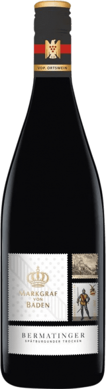 Бесплатная доставка | Красное вино Markgraf von Baden Bermatinger сухой V.D.P. Ortswein Baden Германия Pinot Black 75 cl