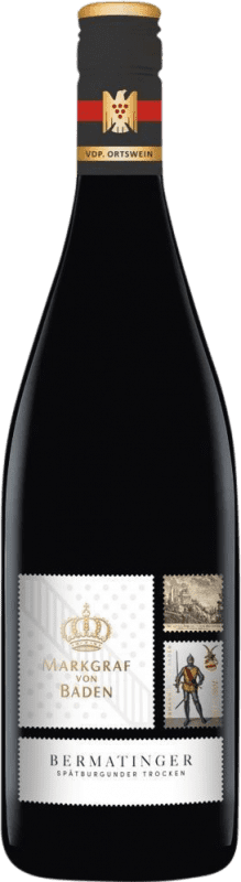 Envío gratis | Vino Tinto Markgraf von Baden Bermatinger Seco VDP Ortswein Vino de Village Baden Alemania Pinot Negro 75 cl