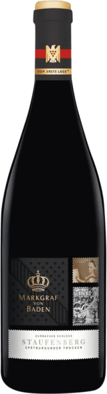 Envío gratis | Vino Tinto Markgraf von Baden Durbacher Schloss Staufenberg Trocken — Seco VDP Erste Lage — 1er Premier Cru Baden Alemania Pinot Negro 75 cl