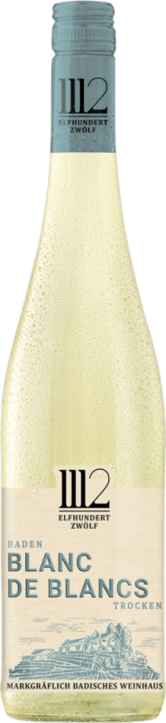 免费送货 | 白酒 Markgraf von Baden Elfhundertzwölf 1112 Blanc de Blancs I.G. Baden Baden 德国 75 cl