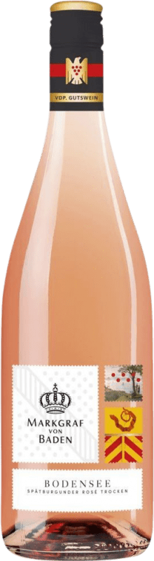 Free Shipping | Rosé wine Markgraf von Baden Bodensee Rosé Dry V.D.P. Gutswein Baden Germany Pinot Black 75 cl