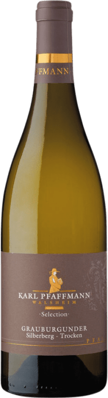 Envio grátis | Vinho Branco Markus Pfaffmann Walsheimer Silberberg Trocken — Seco Q.b.A. Pfälz Pfälz Alemanha Pinot Cinzento 75 cl